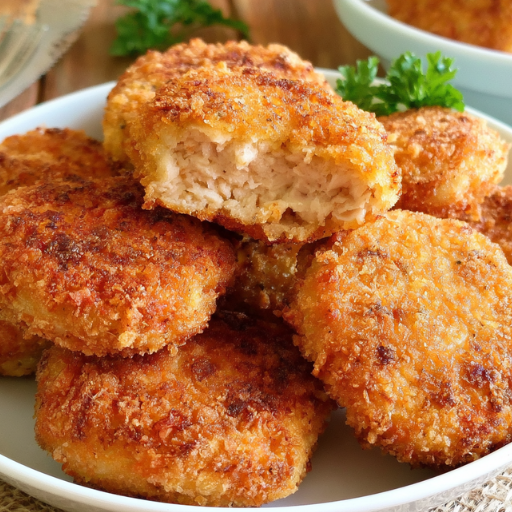 Croquettes de poulet cœur fondant