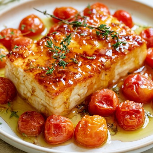Feta rôtie au four, miel et thym : la recette fondante et irrésistible